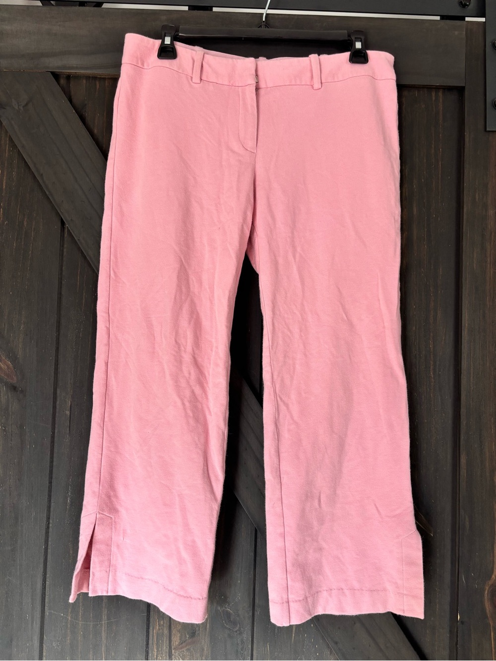 Express Women’s Light Pink Knit Pants with Side Slits